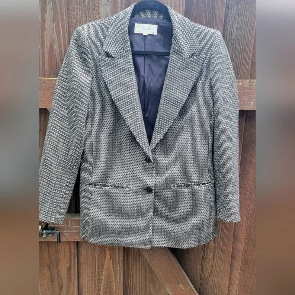 Christian Dior Separates Tweed Vintage Blazer